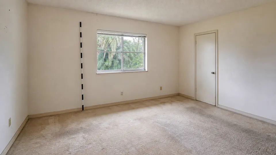 Bedroom condition image used to measure a visible window opening and count openings